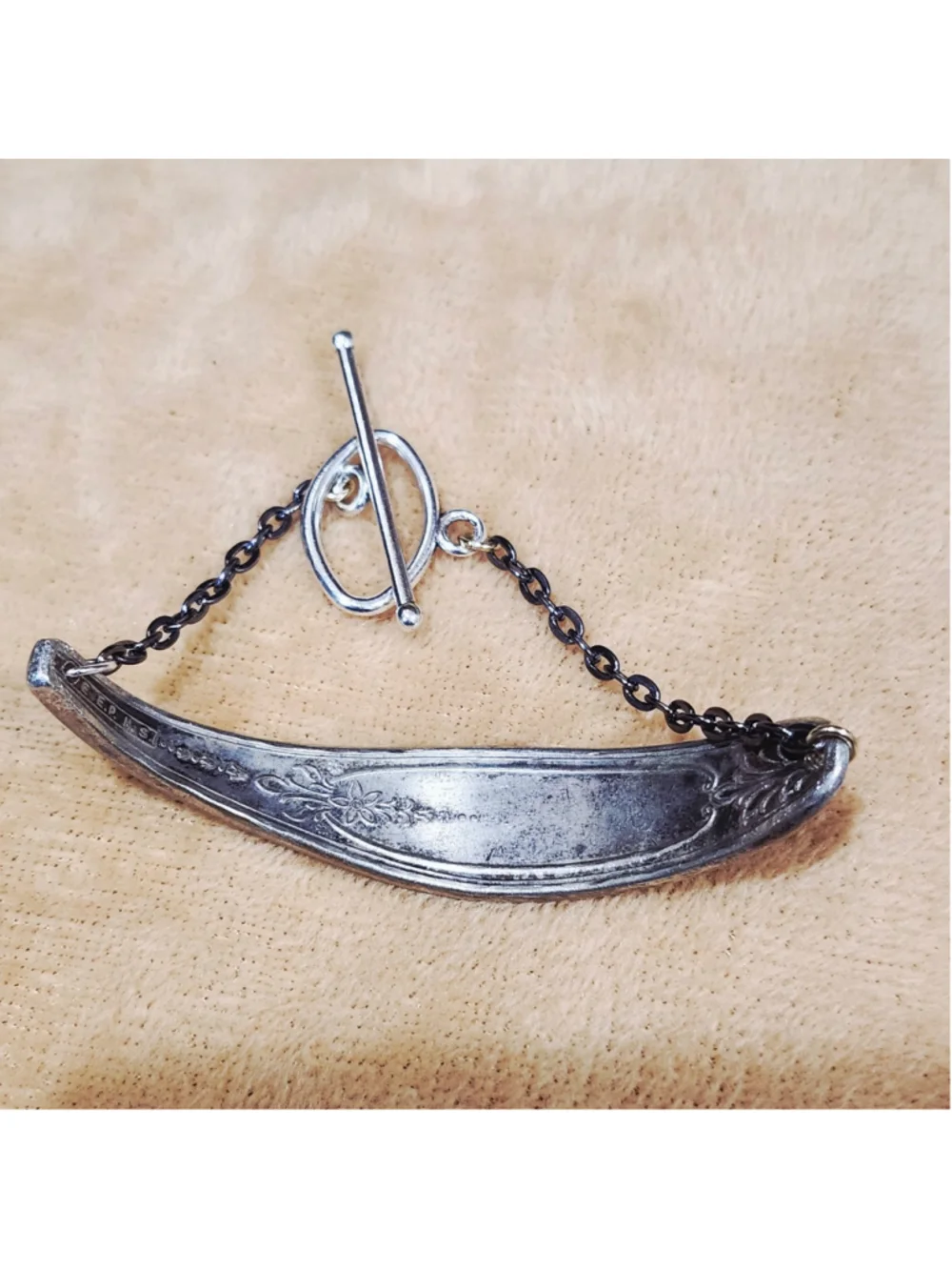 Handmade silver Plated silverware Bracelet